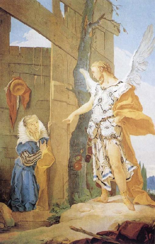 Giovanni Battista Tiepolo Sarah and the Archangel China oil painting art
